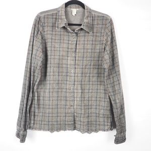 Gimmicks by BKE Button Down Side Cut Out Shirt L